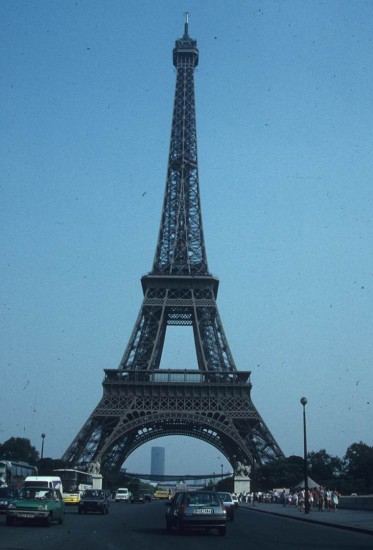 More photography by esteemed lecturer, Dr. Janetta Benton. The Eiffel Tower in Paris, France. Architect: Gustave Eiffel.