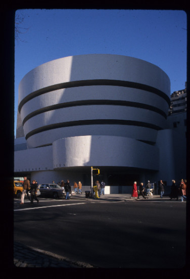 Frank Lloyd Wright' Guggenheim Museum in New York City. Taken by Dr. Janetta Rebold Benton