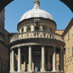 This photo was taken by Dr. Janetta Rebold Benton in Rome.The Tempietto  was designed by Donato Bramante